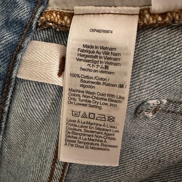 Madewell Low Slung Straight Jeans Light Wash NWT Size 29 Button Fly‎ - Picture 10 of 10